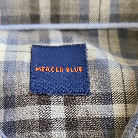 Mercer Men's Classic Long Sleeve Oxford Dress Shirt, Size: Medium Color: Brown - Picture 10 of 10